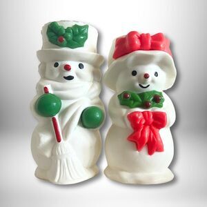 Vintage Mr & Mrs. Snowlight Candles | Bayberry Scent | Avon Exclusive